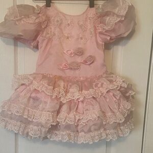 Pink Ruffled Kids Dress